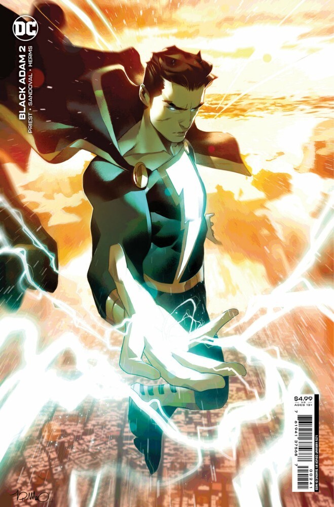 BLACK ADAM #2 NEAR MINT 9.4 2022 SIMONE DI MEO VARIANT 1:25