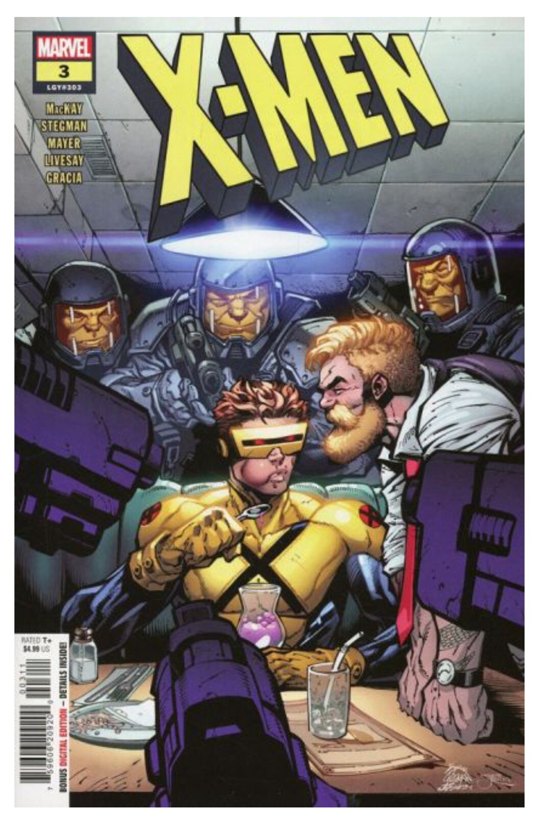 X-Men Vol 6 #3 By MacKay Stegman Cyclops Magneto LGY 303 VarA Brand new 2024
