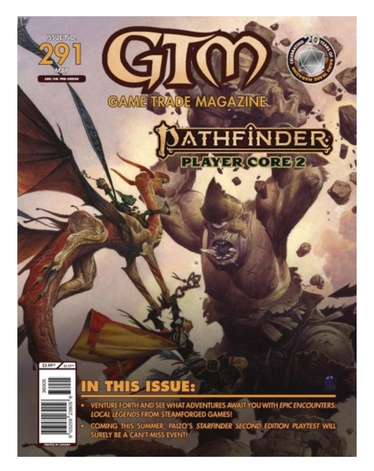 GTM Game Trade Magazine #291 Pathfinder -Player Core 2 🔥🔥