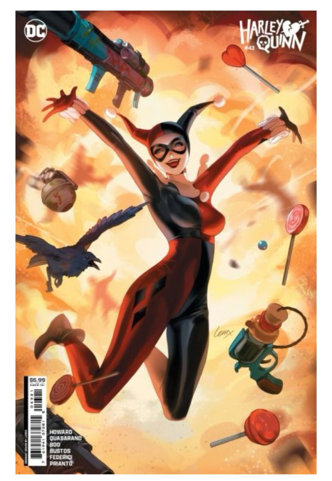 HARLEY QUINN #43 CVR B LESLEY LEIRIX LI CARD STOCK VAR - In Store 09/25/24