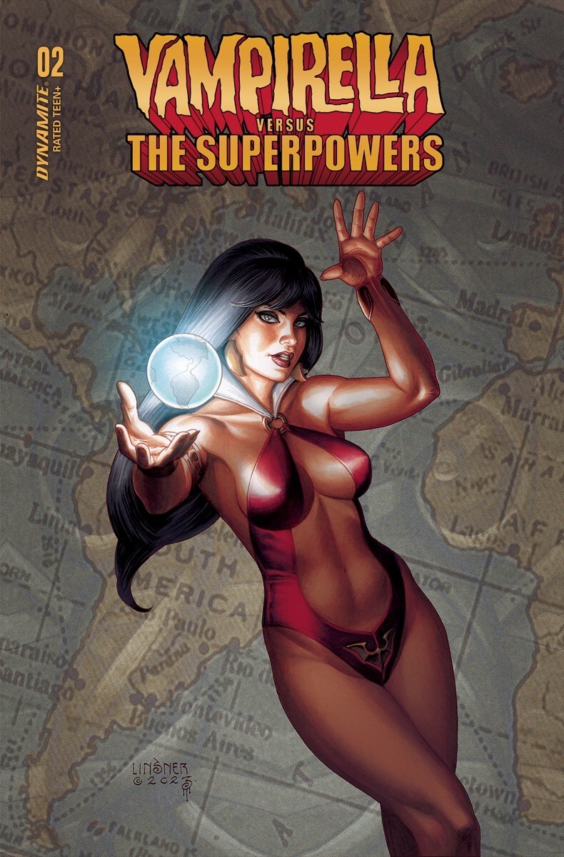 Vampirella vs. The Superpowers #2D Linsner Variant 2023 🧨🔥🔥🔥